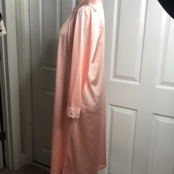 Vintage Vanity Fair Long Night Gown Dressing Gown S Grandma Core - Picture 3 of 7